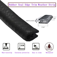 Pinch-weld Rubber Seal Trim Strip MULTI-FUNCTIONS EDGE GUARDS Renovate 18Ft