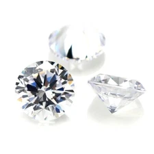 1.00 Ct Natural White Diamond Round Cut 5 mm 2 Pcs VVS1 D Grade Certified A19