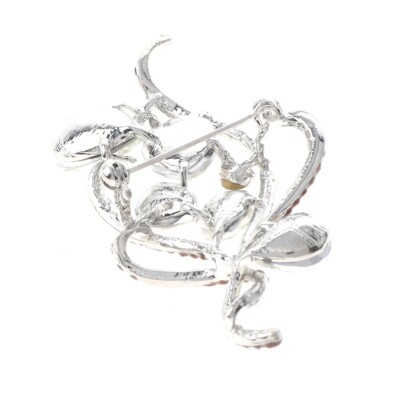 chi ページ Silver Tone Metal Crystal Flower Brooch P1458-SCL | eBay