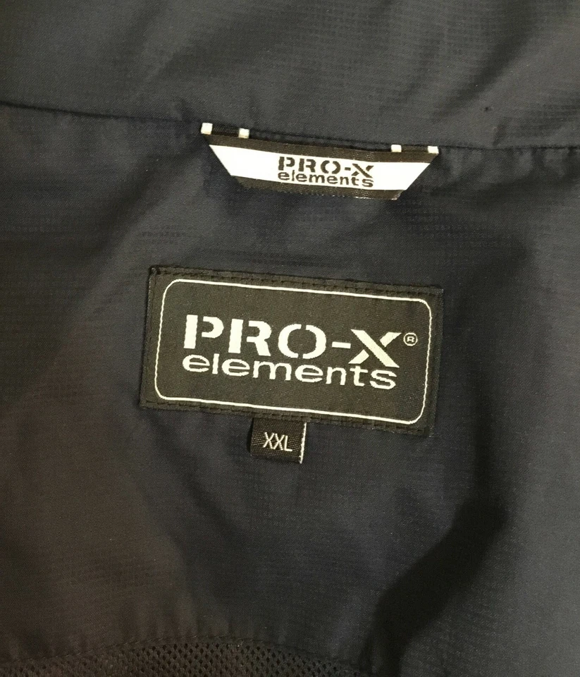 Chaqueta cortavientos Hendrik Pro-X Elements para hombre azul marino con cremallera completa talla XXL Foto 3 de 4