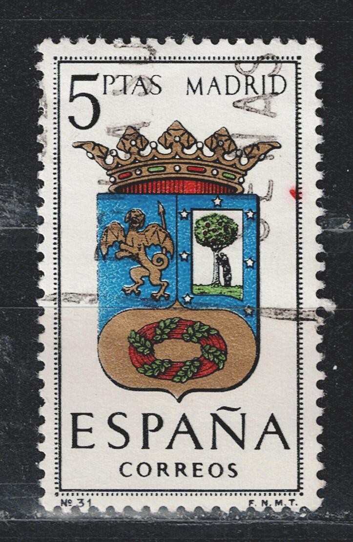 Spain Madrid Coat of Arms Royal Crown stamp 1965 A-20