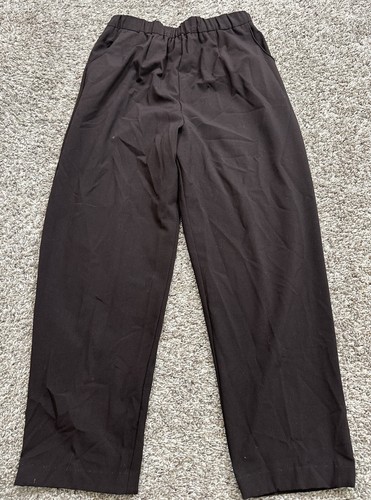 Briggs NY Womens Size 12P (Meas 28 X 26) Brown Elastic Waist Pull-On Pants