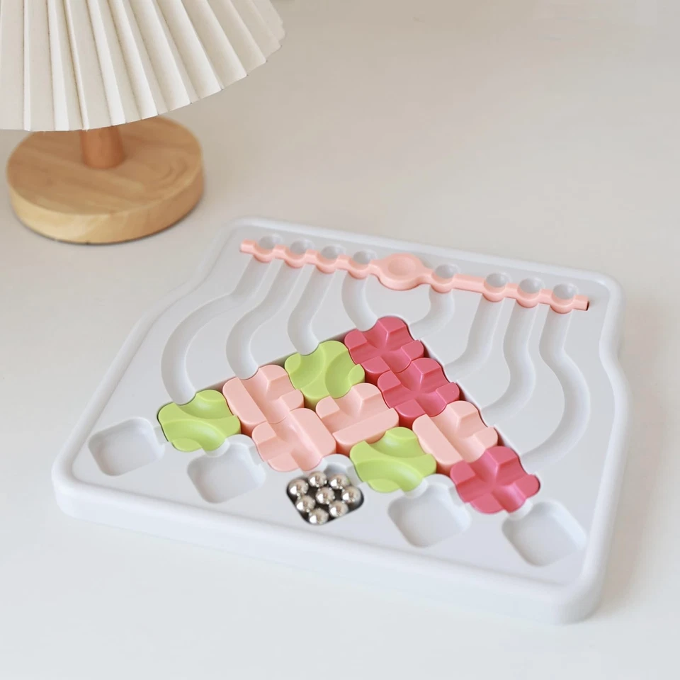 Rompecabezas de circuito de mármol - Emocionante juego de laberinto juguete para niños, divertidos rompecabezas para... Foto 3 de 4