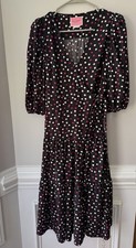 Kate Spade Glimmer Dot Wrap Dress Size S