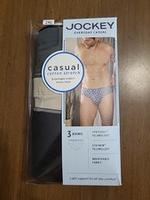 NEW 2XL Jockey Everyday Casual 3-Pack Cotton Stretch Bikini Brief Staycool XXL 2