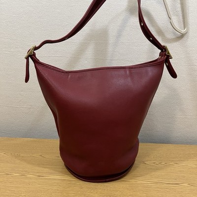 Vintage Rare Coach Duffle Sac #9085 Red Made In USA 1998 XL ***No Keychain