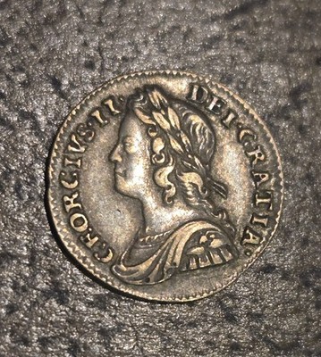 1743 Great Britain George II Silver Maundy Twopence 2 Pence KM#568 Spink 3714 XF