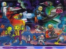 Ferraerospace  kompletter Satz Üei Puzzle Serie und alle 4 BPZ 