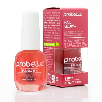 Nail Glow + Nail Strengthener and Hardener with Sheer Jelly Tint, Hard To Res...