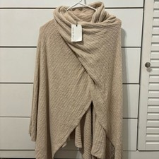 Barefoot Dreams CozyChic Lite Wide Rib Travel Wrap NWT