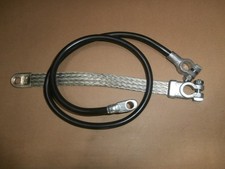 Holden 48-215 50-2106 FX FJ Battery Cables Braided Earth with Bolt Clamps