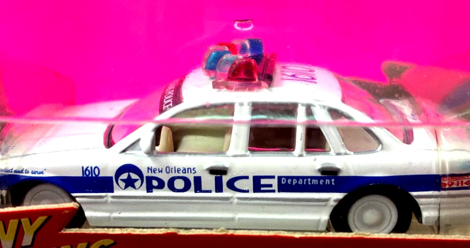 Johnny White Lightning New Orleans Police Crown Victoria Chase Detailed 1:64 PP - Image 2 of 4