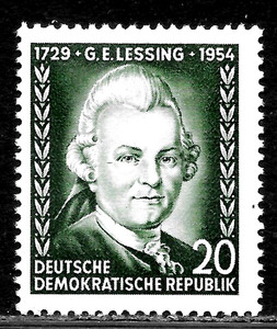 HICK GIRL-MINT GERMAN  D.D.R.  SC#205  GOTTHOLD  E.  LESSING       X4477