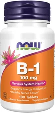 NOW Supplements, Vitamin B-1 100 Mg, Energy Production*, Nervous System Health