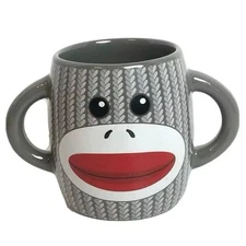 Grey Sock Money Two-Handled Coffee Or Hot Cocoa Mug