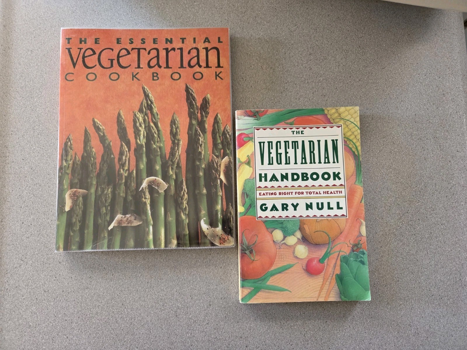 Vegetarian Cookbook &Amp; Handbook Lot Of 2 Books Pb. Recipes And Information.