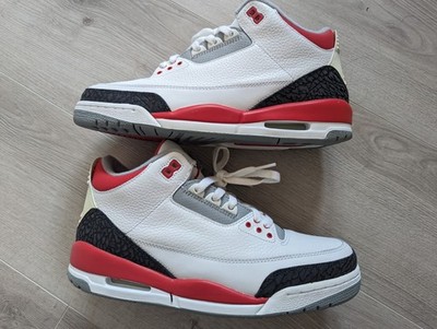 DS NIKE AIR JORDAN 3 III RETRO WHITE FRE RED sz 10 dunk max 1 270 bred iv 4