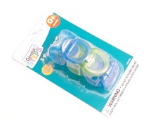 NEW PACK OF 3 BABY KING BLUE GREEN Gentle STEPS PACIFIERS 0 MONTHS