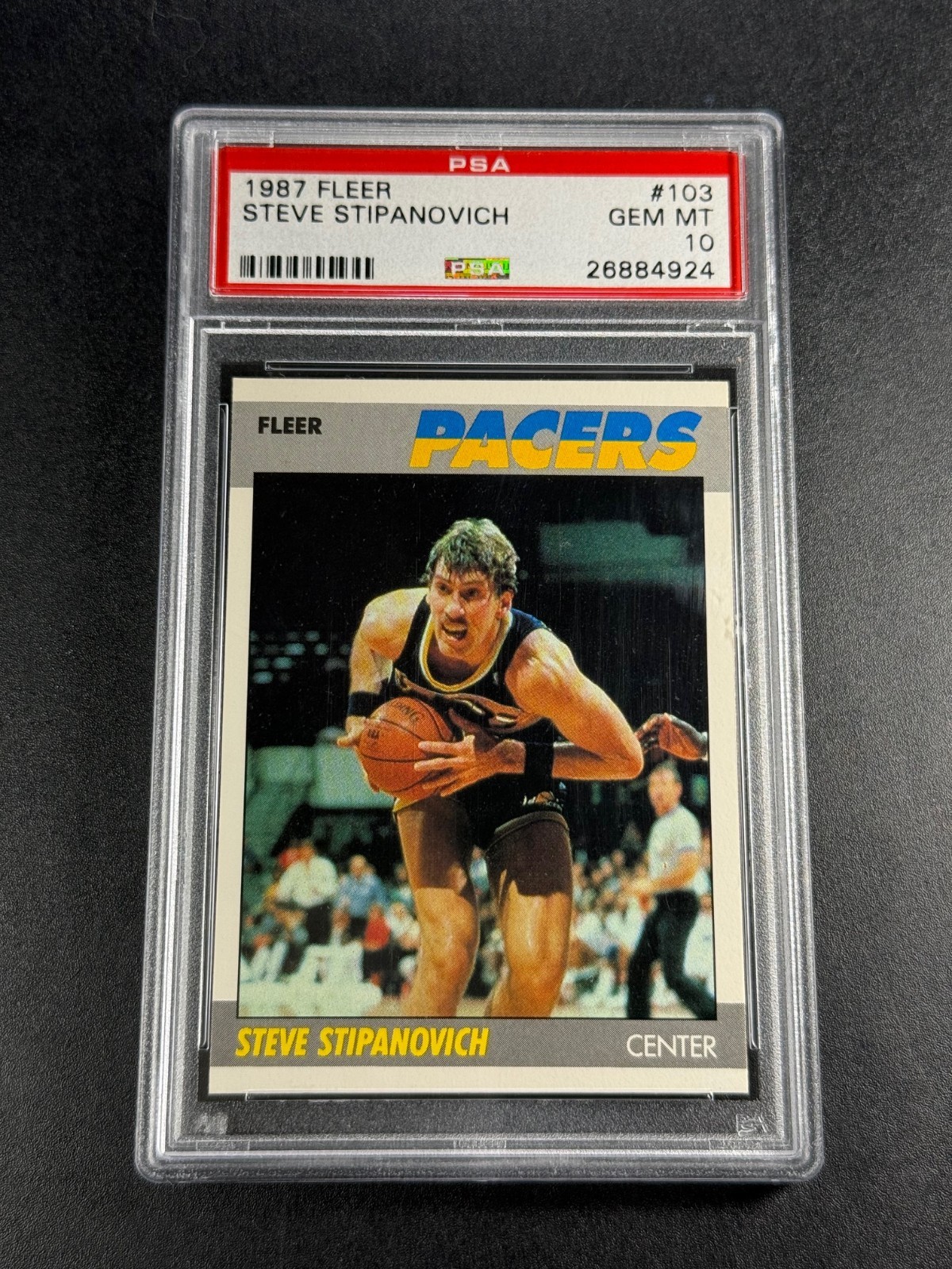 STEVE STIPANOVICH 1987 87-88 FLEER #103 CARD PSA 10 RARE GEM NBA (SET BREAK)