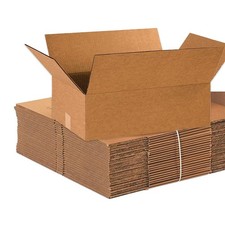 Shipping Boxes Flat 18"L x 12"W x 6"H, 25-Pack  Corrugated Cardboard Box for...
