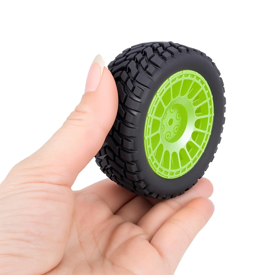 Wheels Rims Tires 12mm Hex Hub for Tamiya TT-02B DT-02 HPI HSP 1/10 RC Buggy Car - Image 4 of 4