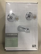 Oakbrook Collection 833-0001 2-Handle Chr Wall Mount Tub Faucet w/Rough-In Valve