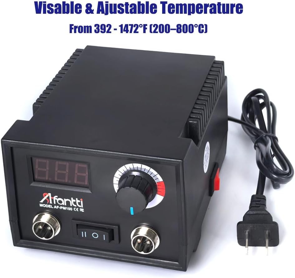 Pyrography Machine Professional Wood Burning Pen Tool Kit Station Dual ...