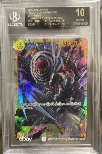 One Piece JP Mighty Enemies Charlotte Katakuri OP03-123 SEC BGS Black Label 10