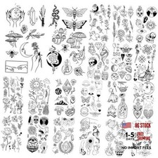 150 Realistic Temporary Tattoos for Parties Festivals Pattern A