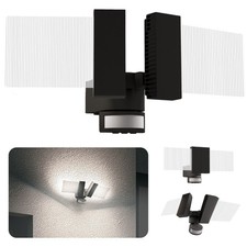 LINTO Außenwandleuchte mit Bewegungsmelder IP54 LED Wandstrahler Fluter drehbar 