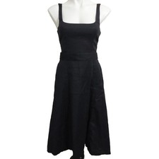 Banana Republic Sz 0 Black Adjustable Straps Belted Dress W/pockets #26y32