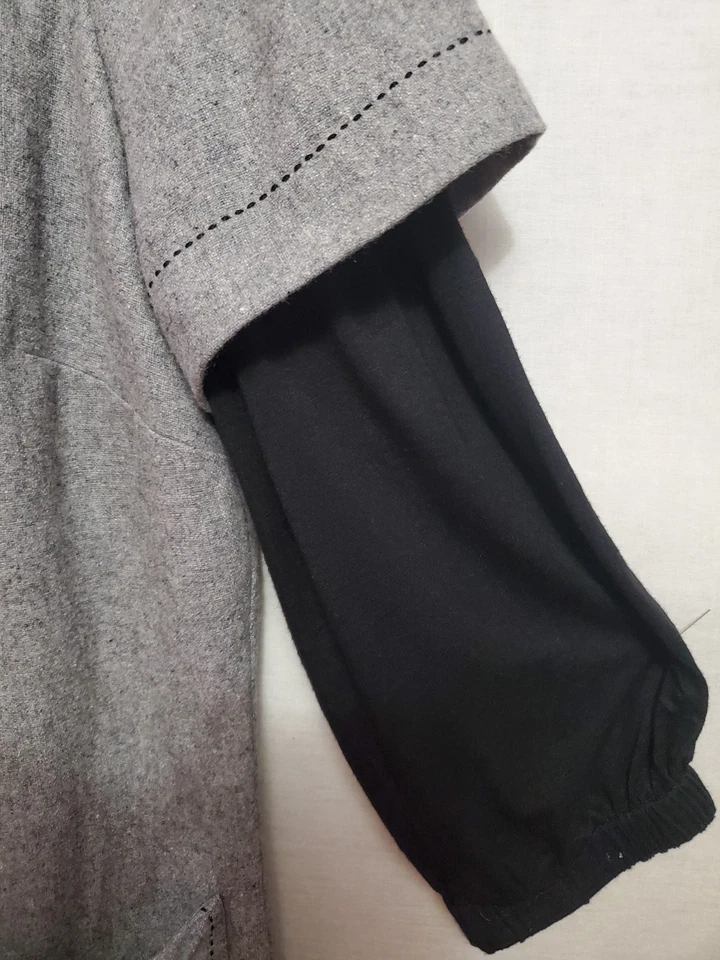 Phoebe Couture Gray Wool Blend Dress Pocket Jumper Women's Size 8 - Image 4 of 4