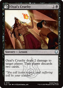 Ozai's Cruelty 113/447 Avatar: The Last Airbender MTG Uncommon