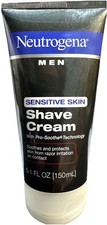neutrogena men sensitve skin shave cream 5.1oz scuffed exterior