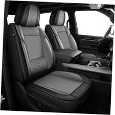 Seat Covers for Dodge RAM 1500 2500 3500 5 Seats Curved bench  118 black grey