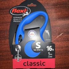 Flexi New Classic Retractable Dog Leash, Cord, 16 Ft For Dogs up to 26 lbs