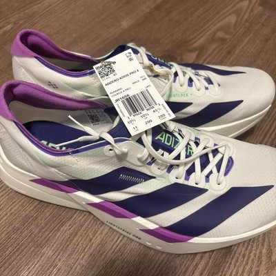 adidas Adizero Adios Pro 1 Men's Running Shoes White Purple Green Size 11