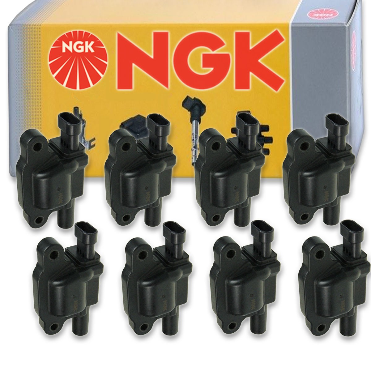 8 pcs NGK Ignition Coil for 2007-2014 GMC Yukon XL 1500 6.2L 6.0L 5.3L V8 - bq