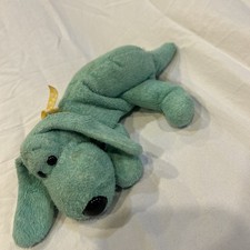 TY Beanie Baby - DIDDLEY the Green Dog (6.5 inch)