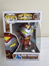 Funko Pop! Figura de vinilo coleccionable 857 Marvel Infinity Warps Iron Hammer en caja.