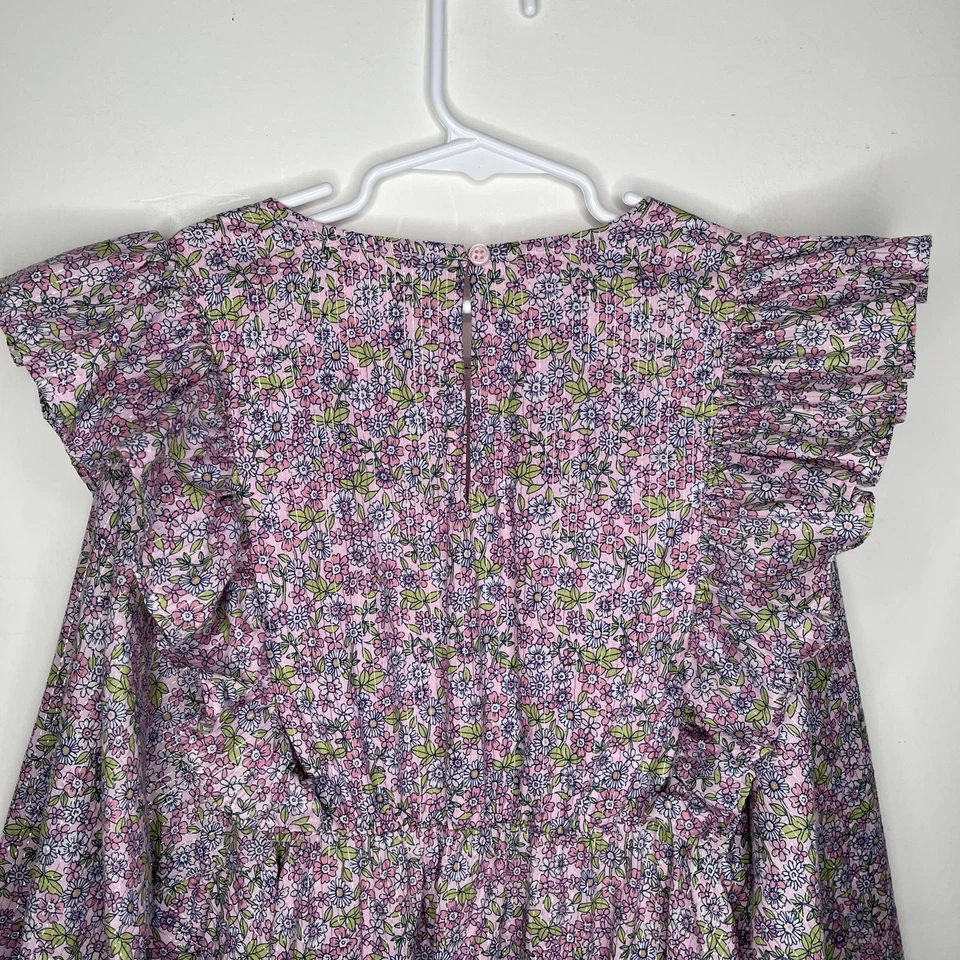 J. Vestido CREW Niña Manga Larga Volantes Hombro Brillante Talla 12 Foto 4 de 4