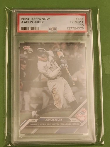 2024 Topps Now - Aaron Judge #555 Fastest to 300 Homers PSA 10