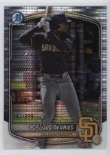 2025 Bowman Chrome Prospects Pulsar Refractor 147/399 Leo De Vries #BCP-204 17o2