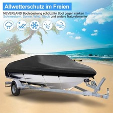 Bootspersenning Bootsabdeckung Bootsplane V-Rumpf Cover Wasserdicht UV 11-22FT