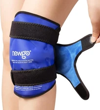 NEWGO Ice Pack for Knee Injuries Reusable, Knee Ice Pack Wrap Around Entire Knee