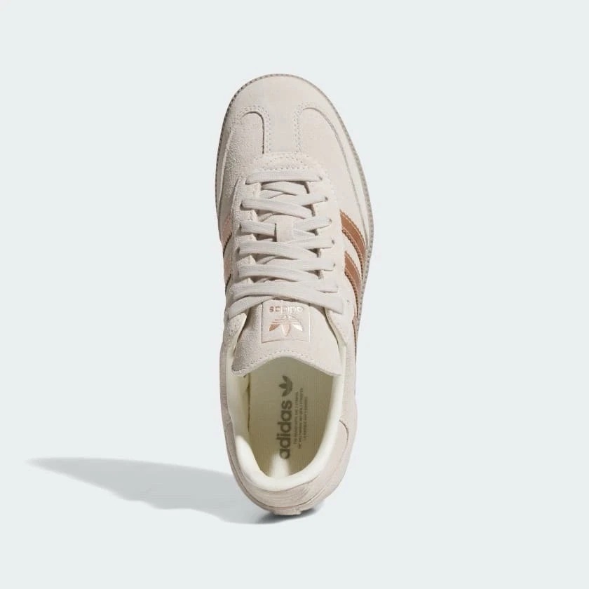 Adidas Samba OG Off White Cobre Metálico Tenis Mujer Tallas 6-10 JQ2106 Foto 3 de 4