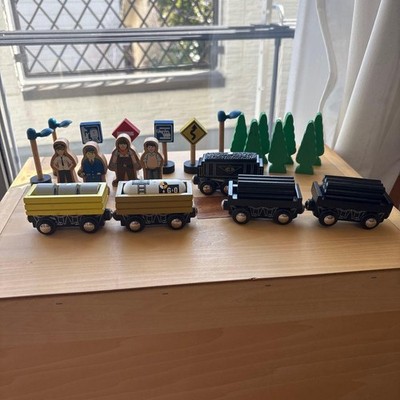 railway toy set with figures #fb764d