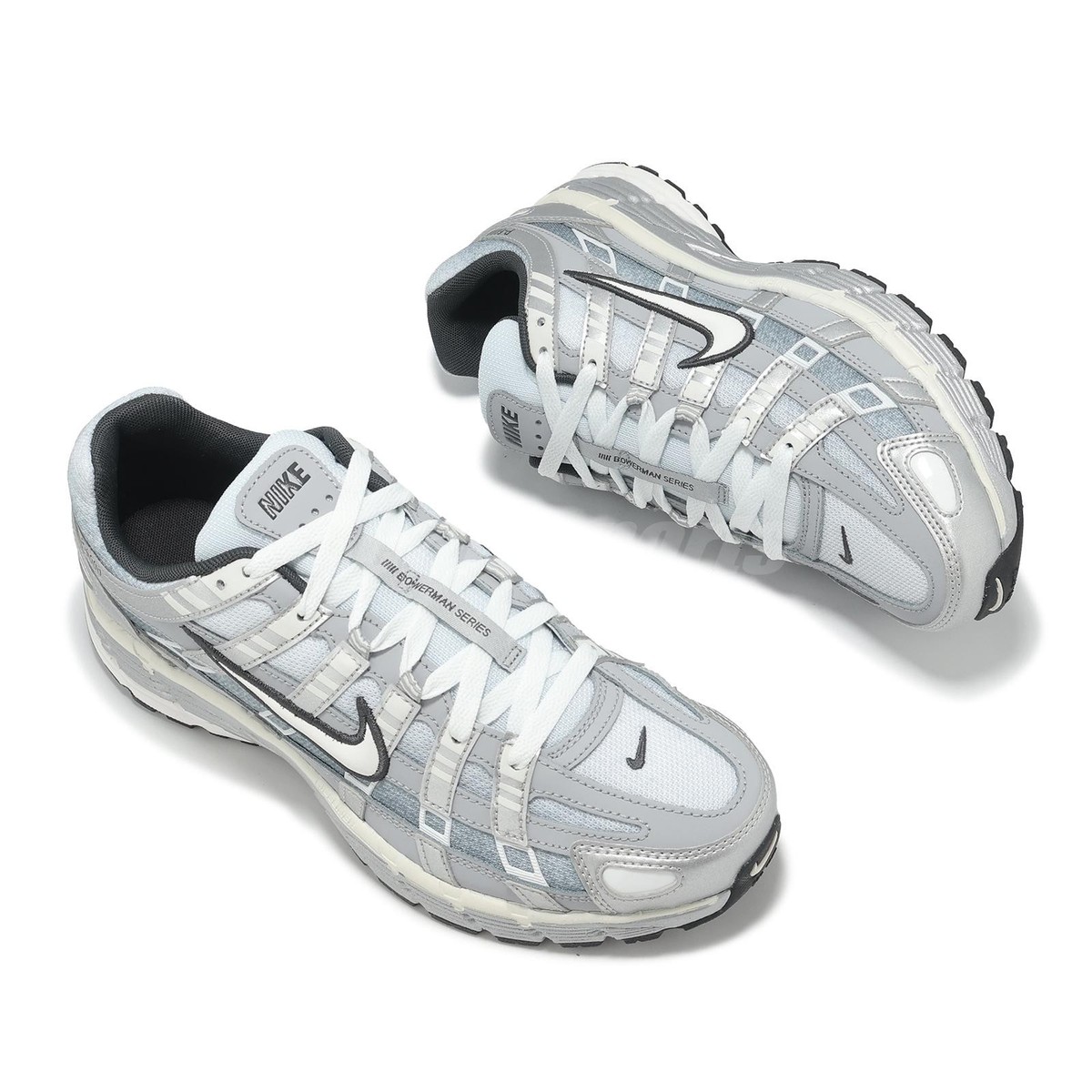 Nike P-6000 Metallic Silver Wolf Grey Men Unisex Casual Shoes