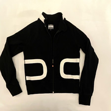lululemon athletica Women's Full Zip Track Jacket Colorblock Black/White 10