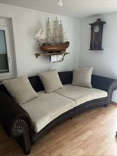 CHESTERFIELD-SOFA Braun, Creme Cord, Flachgewebe XXXLutz